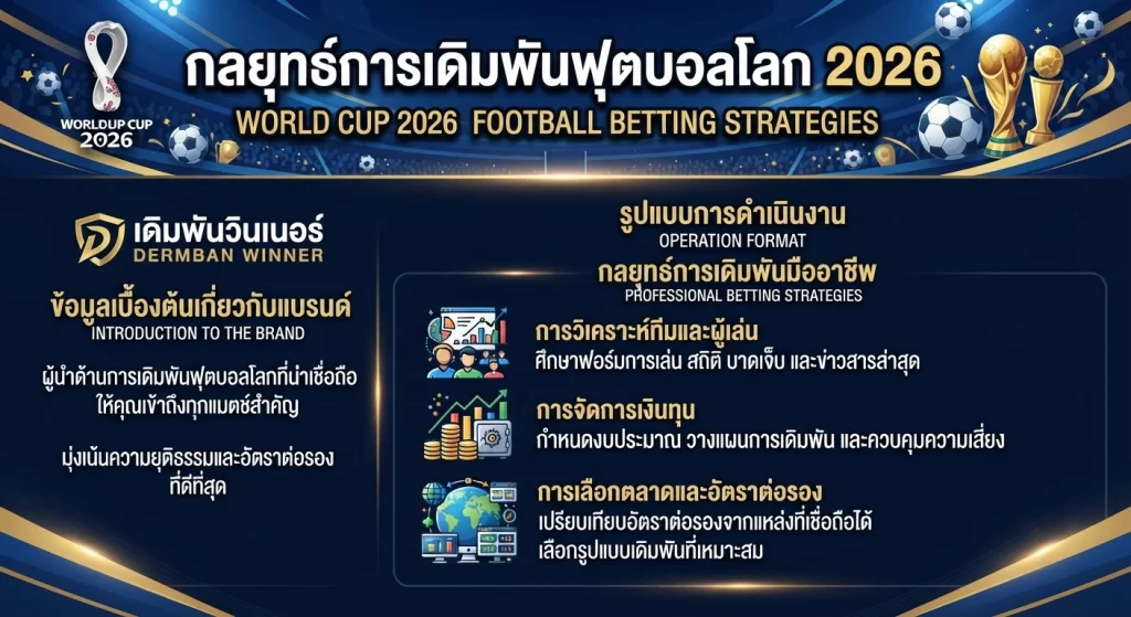 กลยุทธ์การเดิมพันฟุตบอลโลก 2026