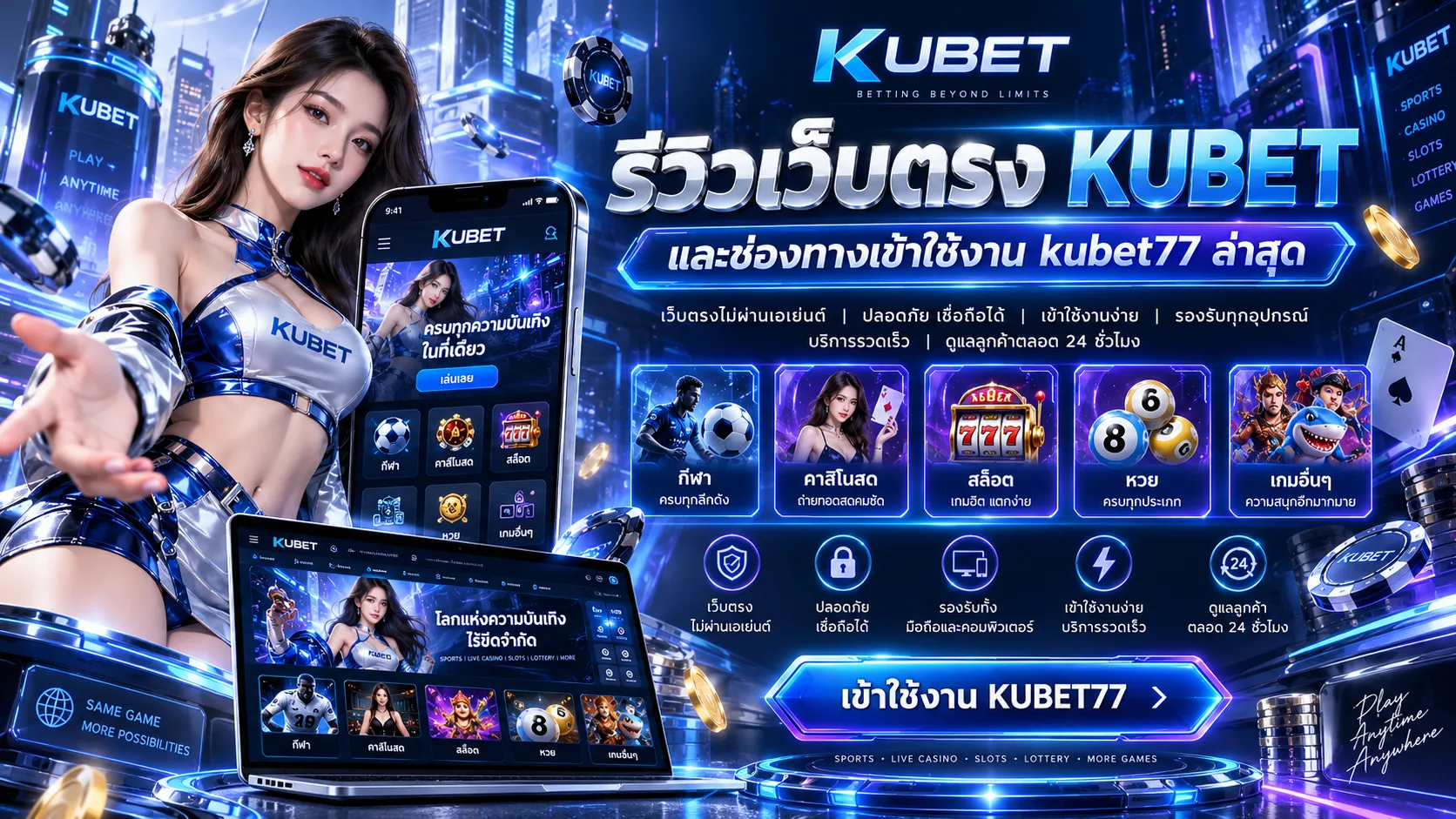 รีวิวเว็บตรง KUBET และช่องทางเข้าใช้งาน kubet77 ล่าสุด